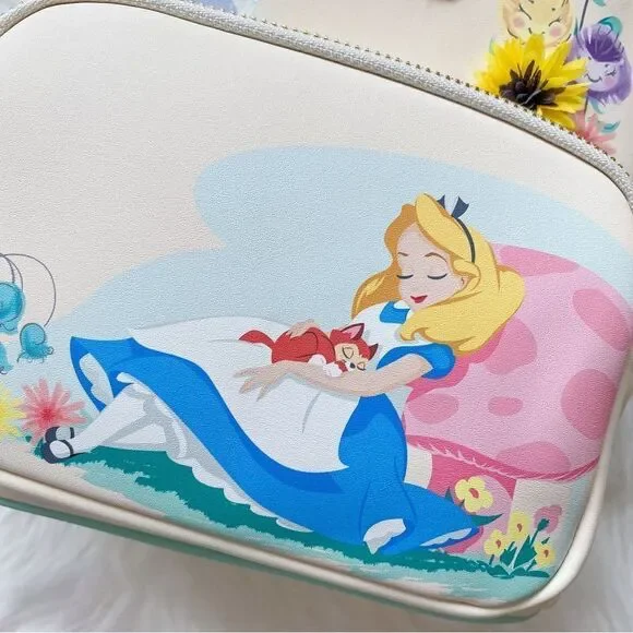 Loungefly Disney Alice In Wonderland Garden Flowers Mini Backpack - Picture 2 of 5
